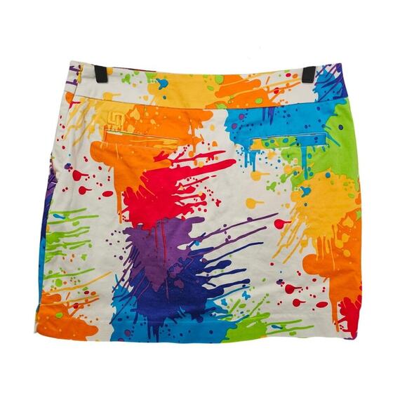 LoudMouth Drop Cloth StretchTech Skort Size 8 - Picture 3 of 7